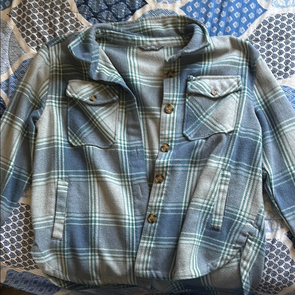 Plaid Button-Up Women's Jacket